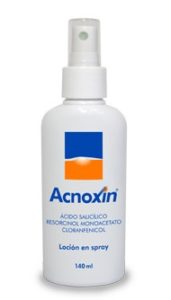 Acnoxin Spray. Presentación líquida con vaporizador